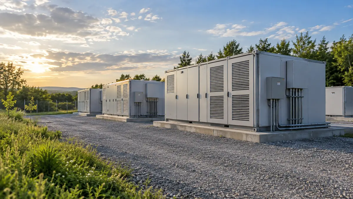 Battery storage enclosures in an outdoor installation