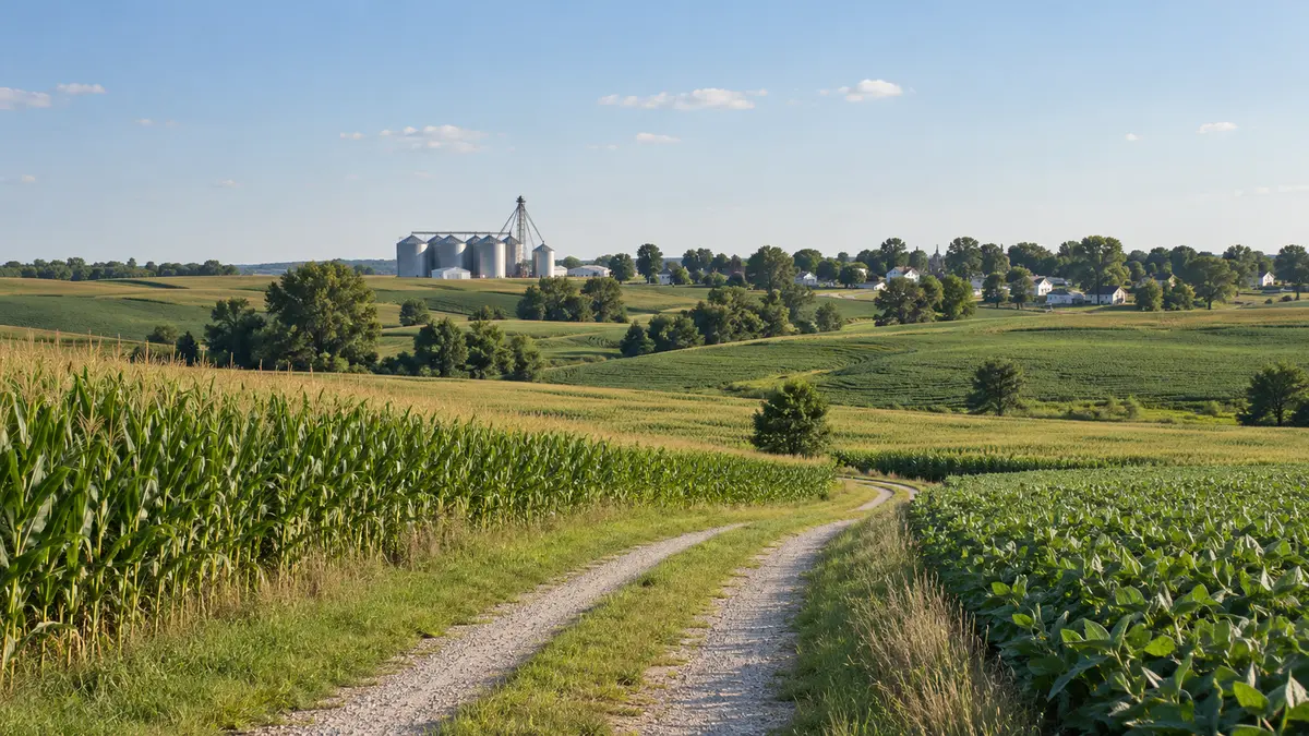 Rural Iowa landscape