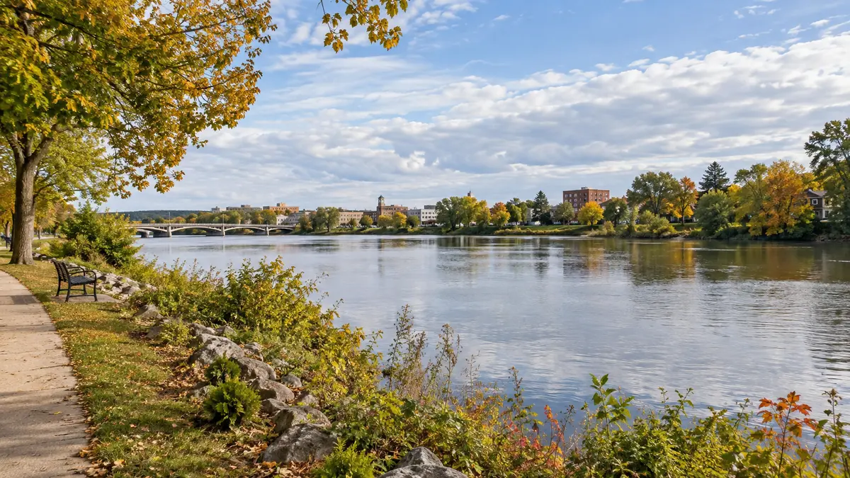 Wisconsin river landscape