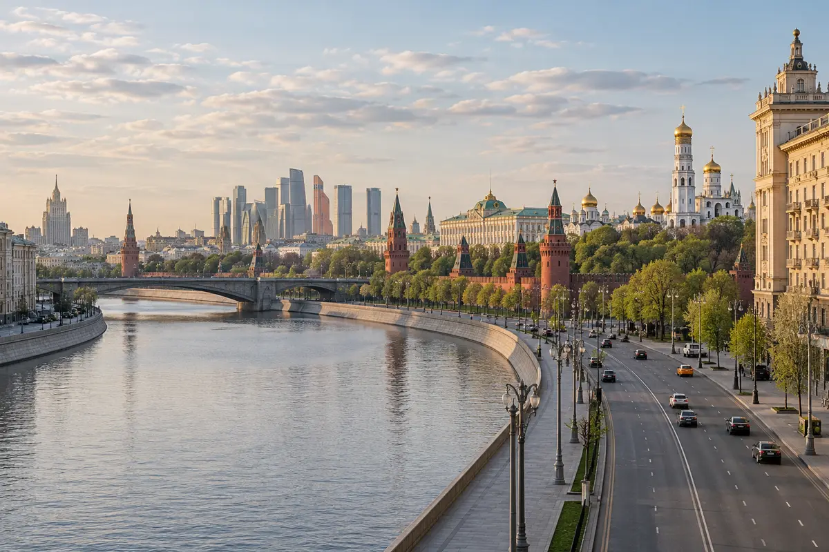 Москва Городской пейзаж Москвы