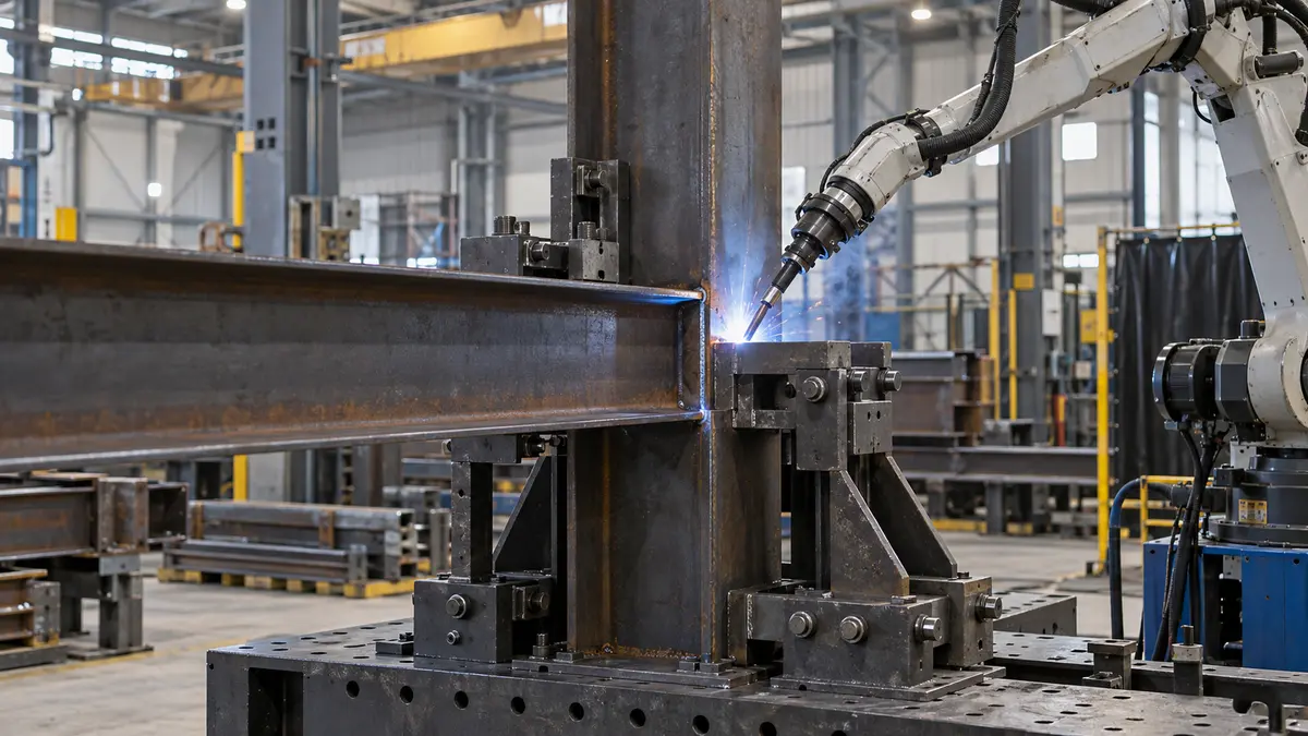 Robotic welding of structural steel components