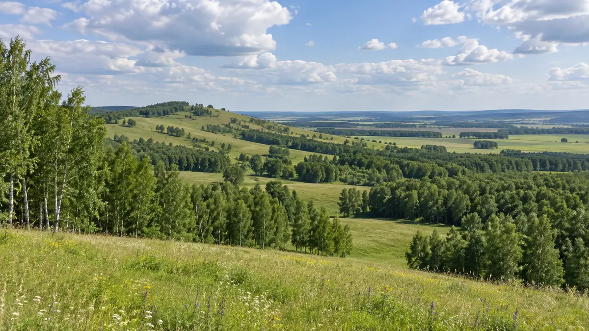 Природа Башкортостана Лесостепной ландшафт Башкортостана