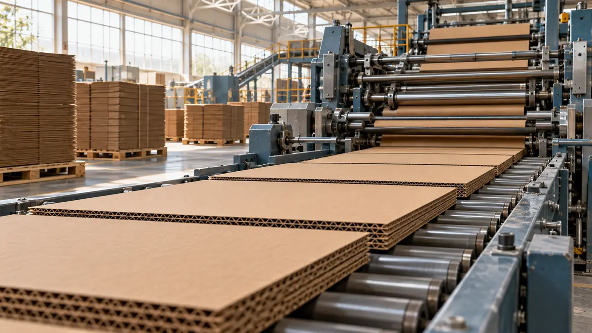 Corrugated board production