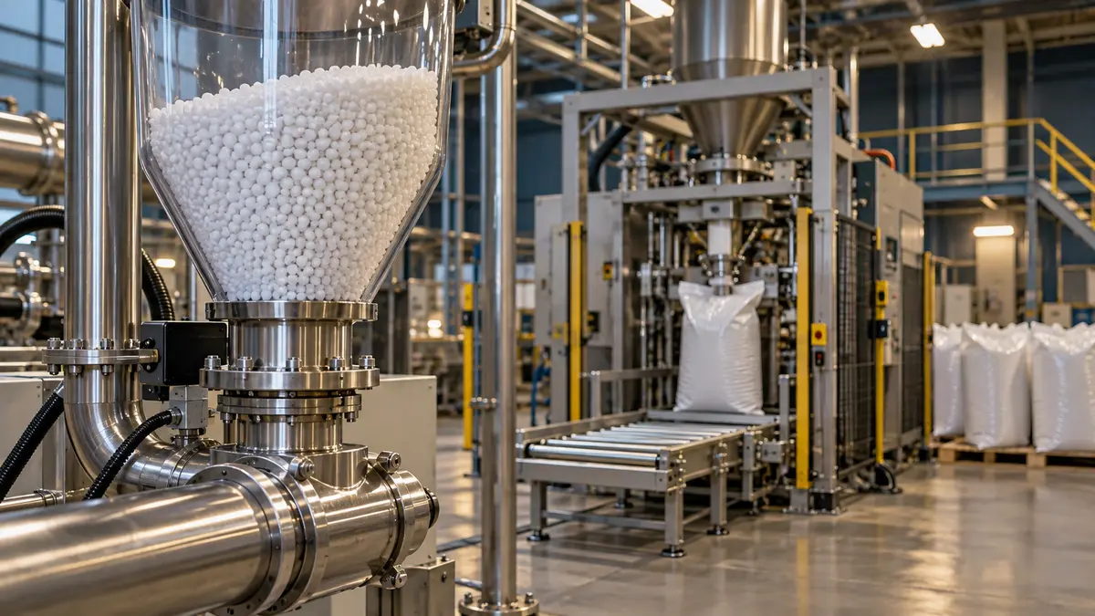 Polymer pellet handling