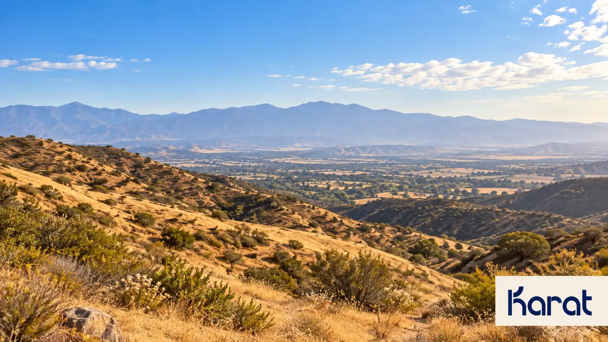 California foothills Southern California landscape