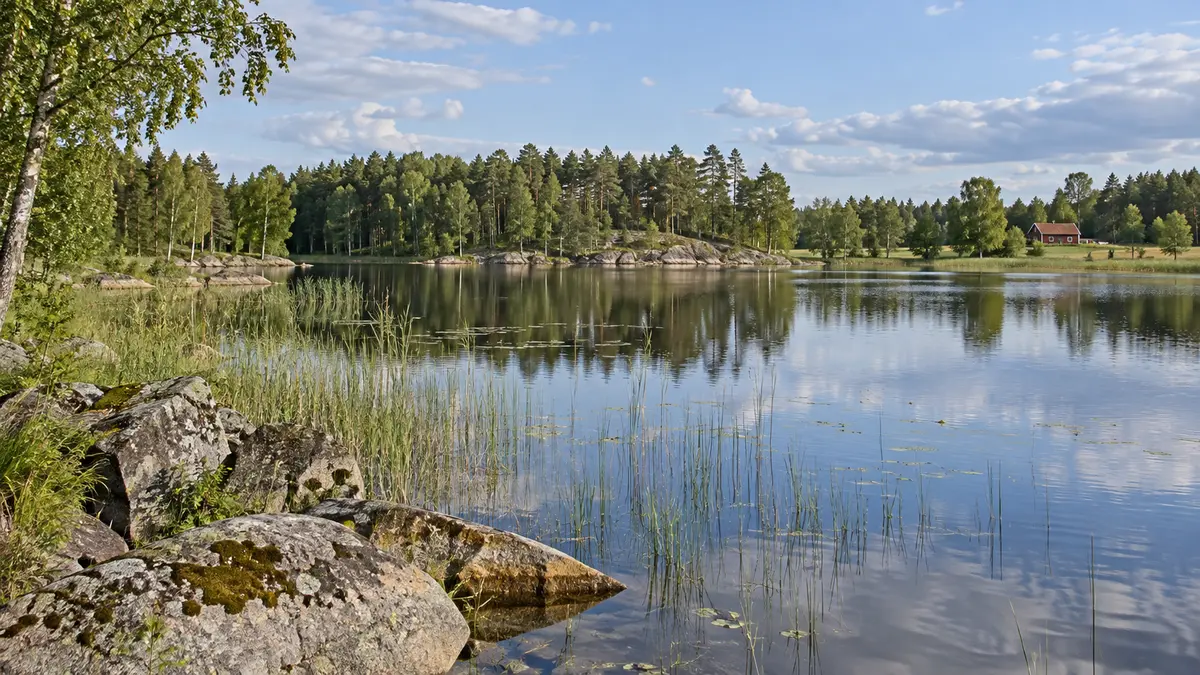 Swedish lake landscape Swedish lake landscape