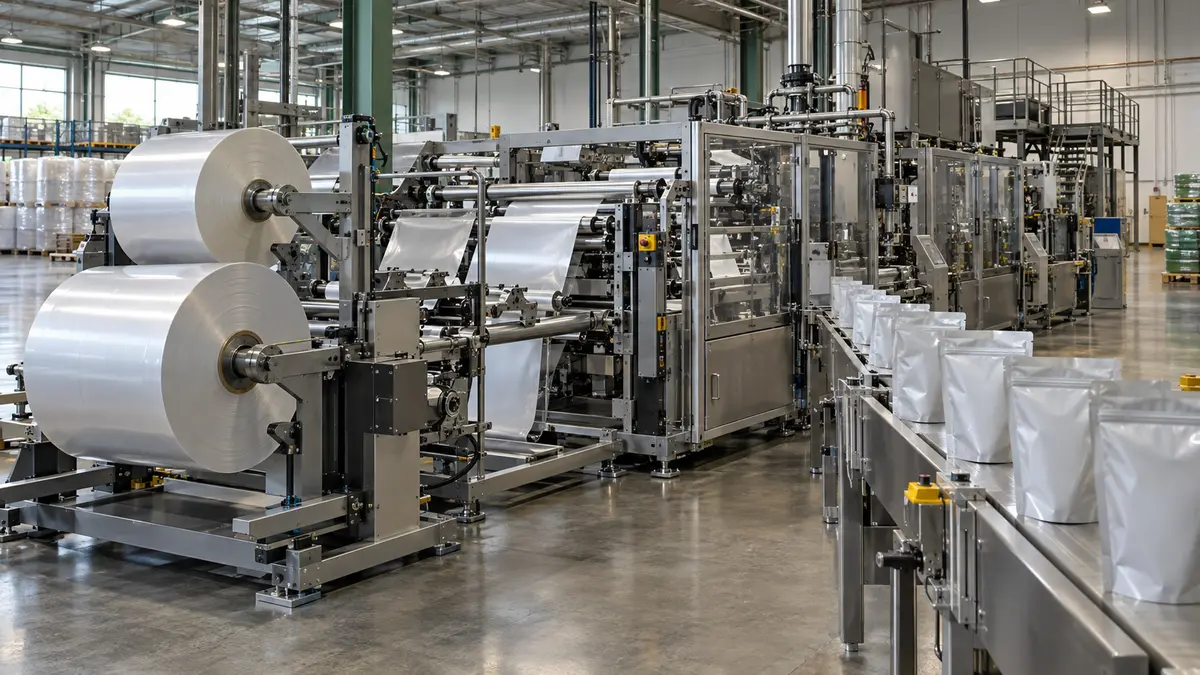 Flexible packaging production line