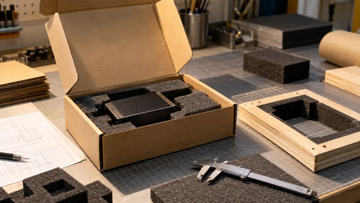 Industrial packaging prototyping Packaging prototypes protect an electronic component