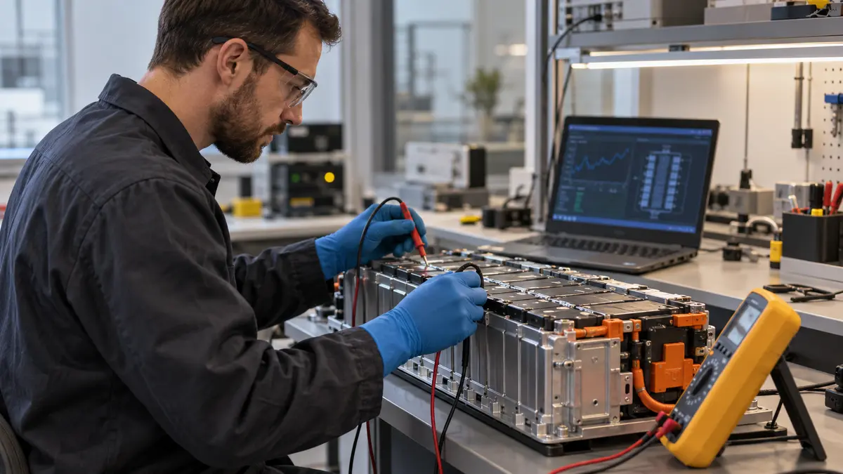 Battery module health testing