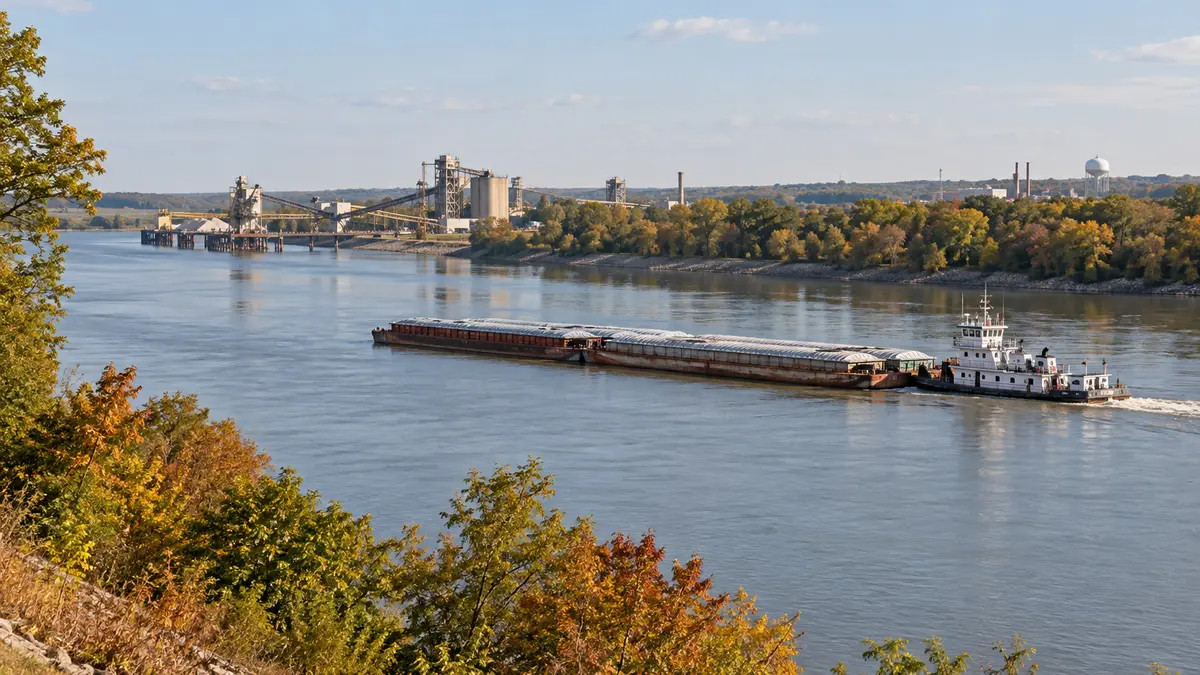 Regional freight landscape Muskogee regional river freight