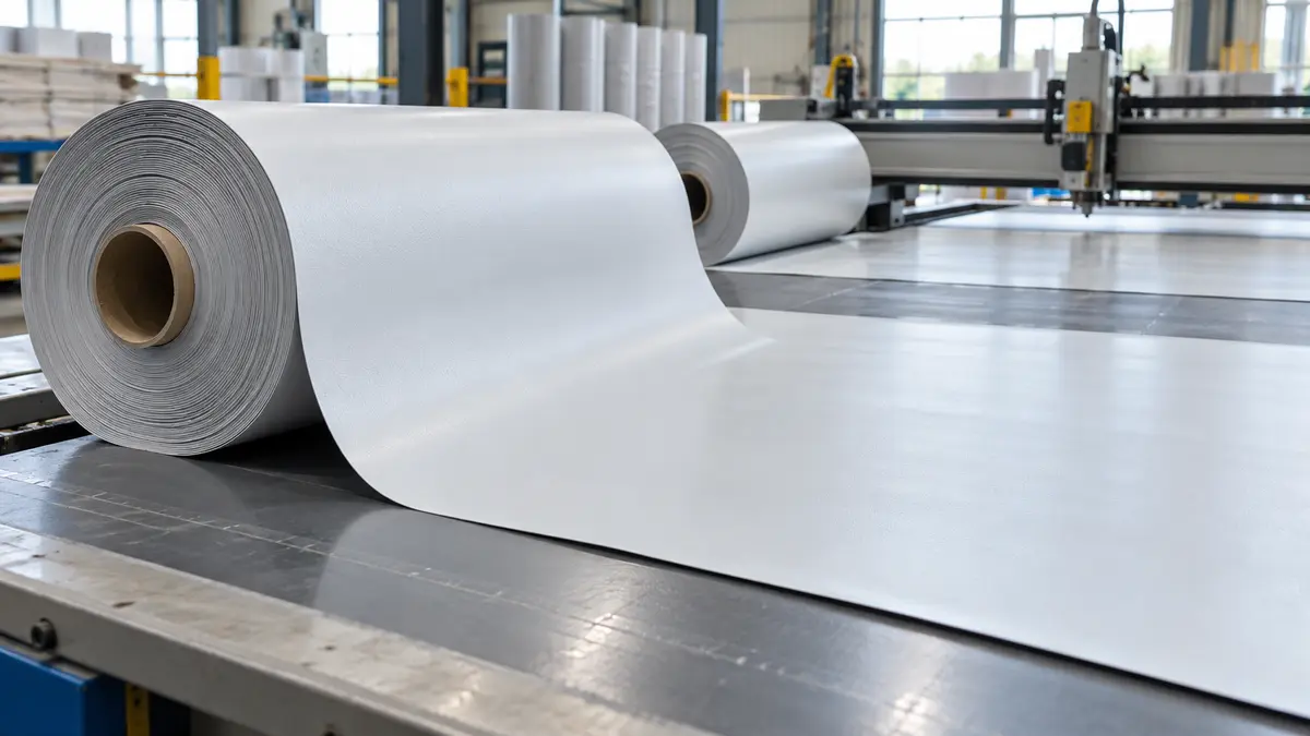 Commercial roofing membrane production