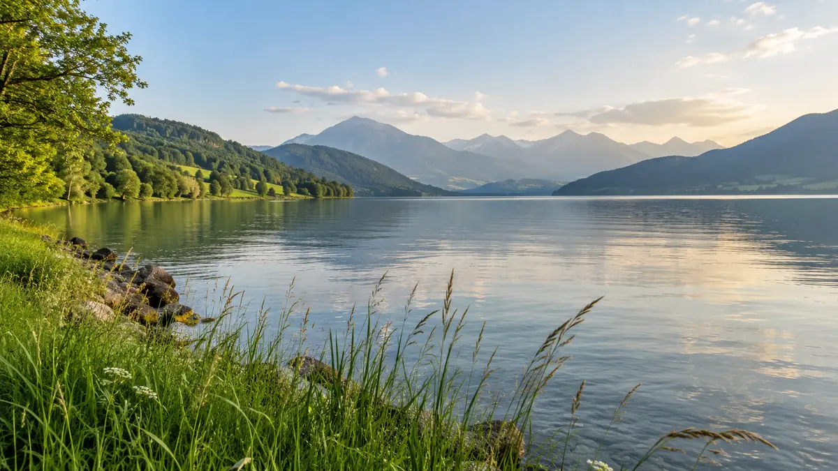 Lake Zug regional landscape