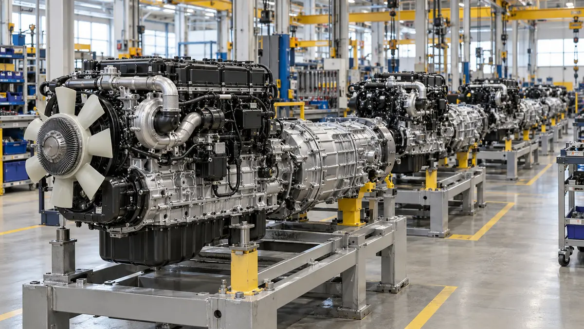 Commercial vehicle powertrain manufacturing