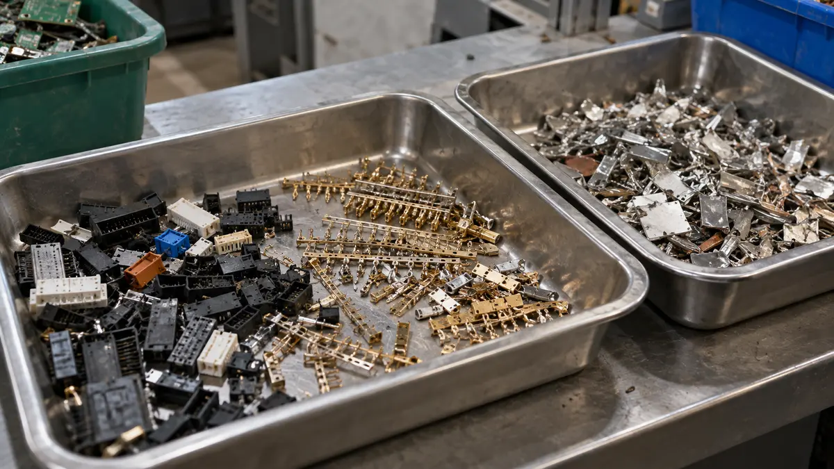 Electronics manufacturing scrap recovery
