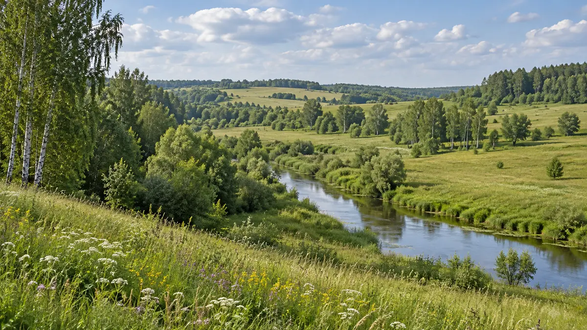 Central Russian landscape