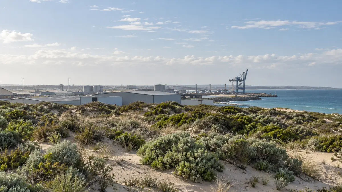 Western Australian industrial coast