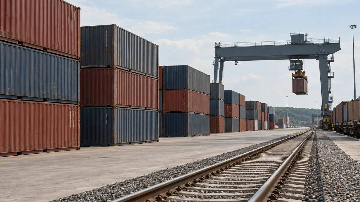 Rail container logistics